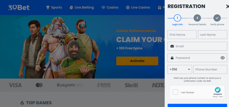 Waarom zou je bij 30Bet Casino spelen?